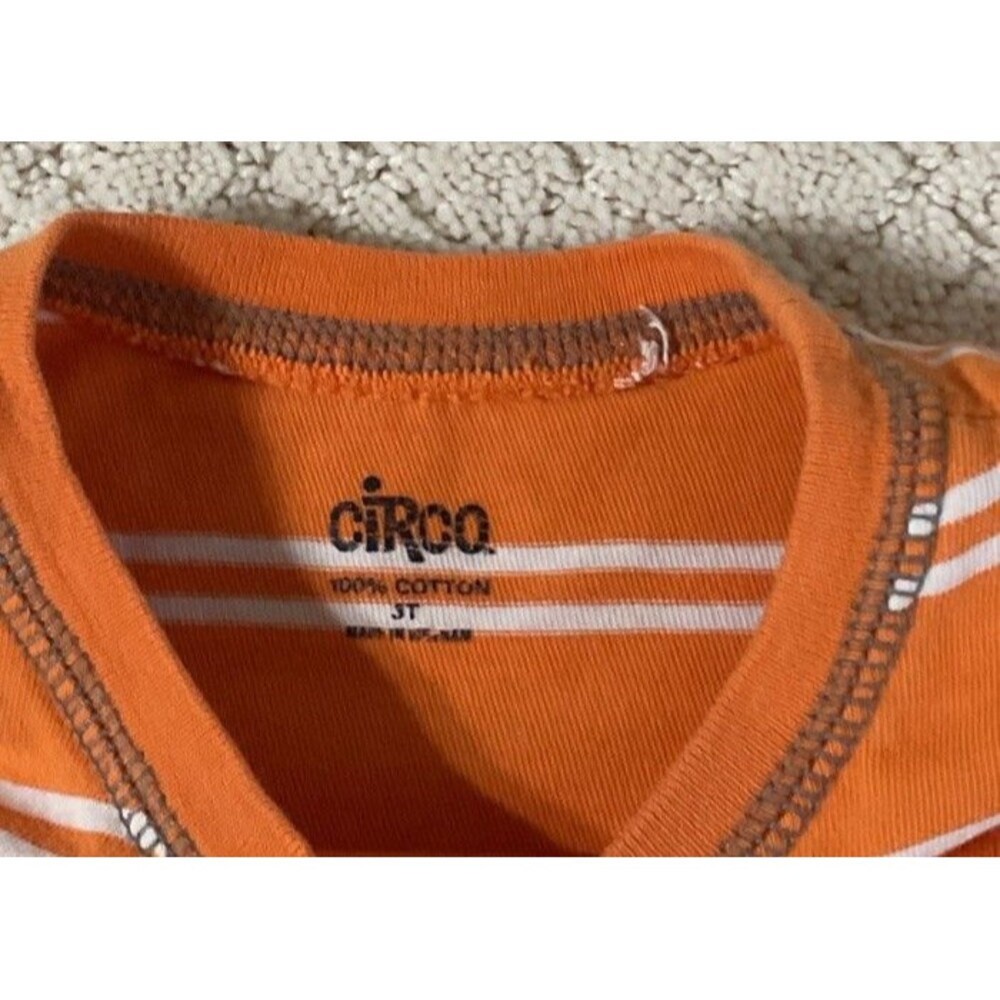 Circo Boys Orange/Brown T-Shirt & Pull-on Shorts Set 3T - Picture 6 of 14